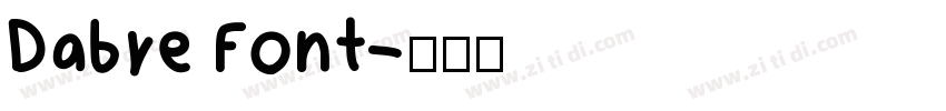 Dabre Font字体转换